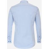 VENTI - Body Fit Overhemd - Blauw - Strijkvriendelijk - Mouwlengte 72 cm - Kraagmaat 38