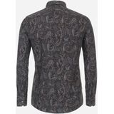 VENTI - Heren Overhemd - Blauw - Twill - Strijkvrij