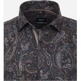 VENTI - Heren Overhemd - Blauw - Twill - Strijkvrij