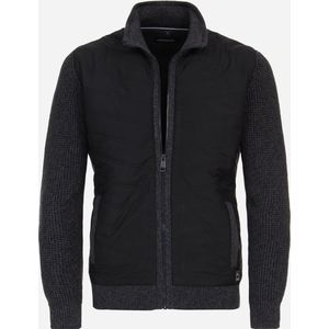 CASA MODA - Comfort Fit - Vest - Blauw - Zacht en Soepel Breisel