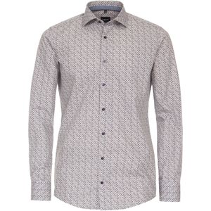 VENTI - Modern Fit - Overhemd - Blauw - Popeline