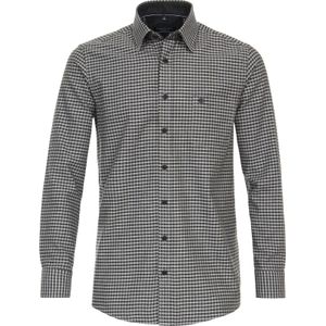 CASA MODA Sport comfort fit overhemd - flanel - groen geruit - Strijkvriendelijk - Boordmaat: 41 - 42