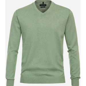 CASA MODA - Comfort Fit Trui - Groen - 100% Katoen