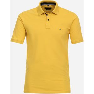 CASA MODA - Comfort Fit - Poloshirt - Geel - Korte Mouwen, Piqué Breimethode