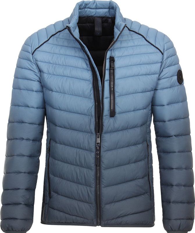 CASA MODA - Comfort Fit - Tussenjas - Blauw - Ideaal voor Onzeker Weer