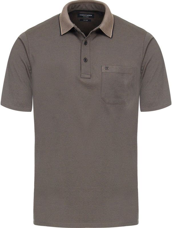 CASA MODA comfort fit heren polo - beige