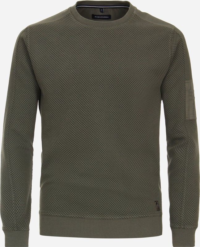 CASA MODA - Comfort Fit - Sweatshirt - Blauw - Katoen