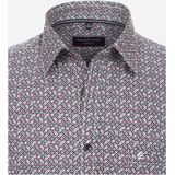 CASA MODA - Casual Fit Overhemd - Blauw - Poplin - Lange Mouwen