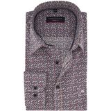 CASA MODA - Casual Fit Overhemd - Blauw - Poplin - Lange Mouwen