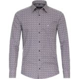 CASA MODA - Casual Fit Overhemd - Blauw - Poplin - Lange Mouwen