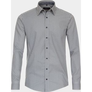 CASA MODA - Casual Fit Overhemd - Lichtblauw - Poplin - Lange Mouwen