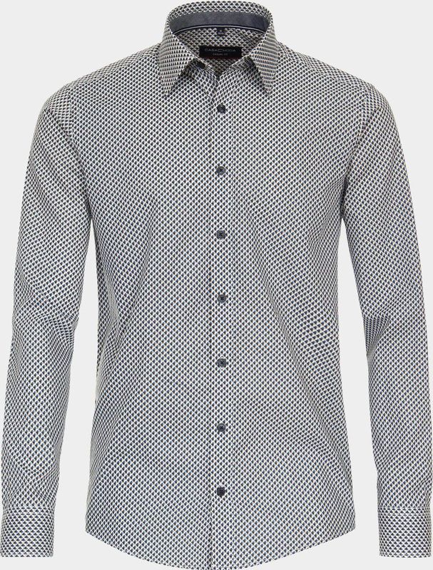 CASA MODA - Casual Fit Overhemd - Lichtblauw - Poplin - Lange Mouwen