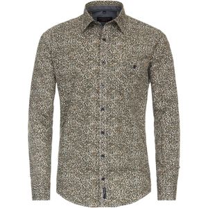 CASA MODA - Multicolor Fantasie - Overhemd - Groen - 100% Katoen - Strijkvriendelijk