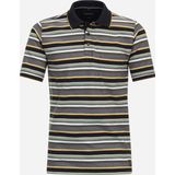 CASA MODA comfort fit heren polo, geel gestreept