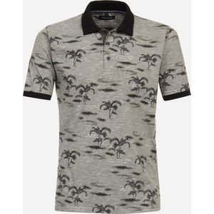 CASA MODA - Comfort Fit Polo - Turquoise - Korte Mouwen - Piqu&eacute;