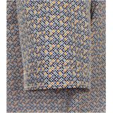 CASA MODA - Sport Casual Fit - Overhemd - Geel Dessin - Korte Mouw - Strijkvriendelijk