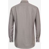 CASA MODA - Dobby - Overhemd - Beige - Blauw Wit Mini Dessin - Strijkvrij