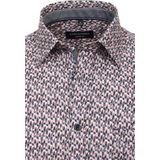 CASA MODA - Sport Casual Fit - Overhemd - Antraciet Dessin - Popeline