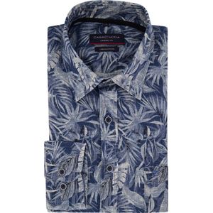 Casa Moda Casual Overhemd blauw, Print
