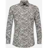 VENTI - Overhemd - Bruin Dessin - Modern Fit - Popeline