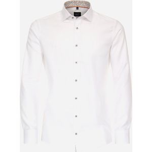 VENTI modern fit overhemd, structuur, wit