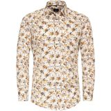 VENTI - Overhemd - Oranje - Modern Fit - Popeline