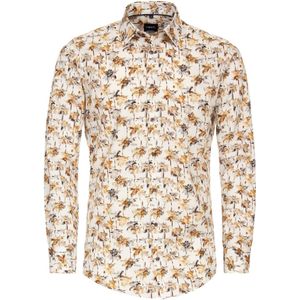 VENTI - Overhemd - Oranje - Modern Fit - Popeline