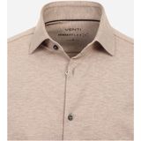 VENTI - Overhemd - Blauw - Jersey - Strijkvrij