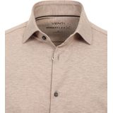 VENTI - Overhemd - Blauw - Jersey - Strijkvrij