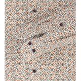 CASA MODA - Multicolor Fantasie - Overhemd - Oranje - Strijkvriendelijk