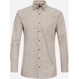 CASA MODA - Multicolor Fantasie - Overhemd - Oranje - Strijkvriendelijk