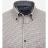 CASA MODA Sport comfort fit overhemd, popeline, geel dessin