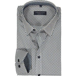 CASA MODA - Sport Comfort Fit Overhemd - Blauw - Popeline - Strijkvriendelijk