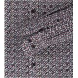 CASA MODA Sport comfort fit overhemd, popeline, rood dessin