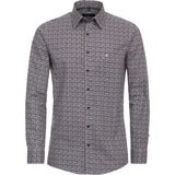 CASA MODA Sport comfort fit overhemd, popeline, rood dessin