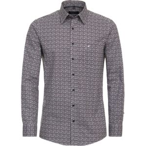 CASA MODA Sport comfort fit overhemd, popeline, rood dessin