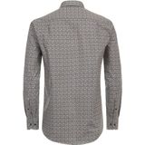 CASA MODA Sport comfort fit overhemd, popeline, geel dessin