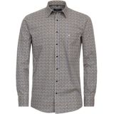 CASA MODA Sport comfort fit overhemd, popeline, geel dessin