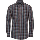 CASA MODA - Sport Comfort Fit Overhemd - Rood Geruit - Strijkvriendelijk