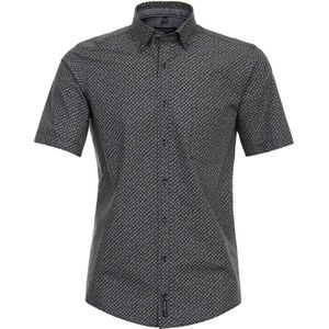 Casa Moda - Casual Overhemd - Donkerblauw - Katoen - Normale Fit