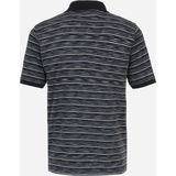 CASA MODA comfort fit heren polo, blauw gestreept