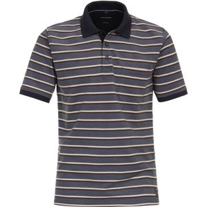Casa Moda Poloshirt Strepen Blauw - Heren