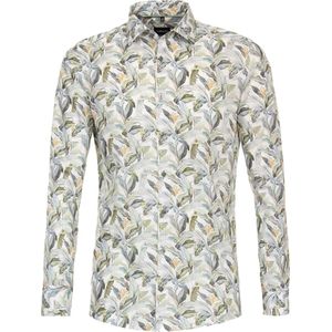 VENTI modern fit overhemd, popeline, groen dessin