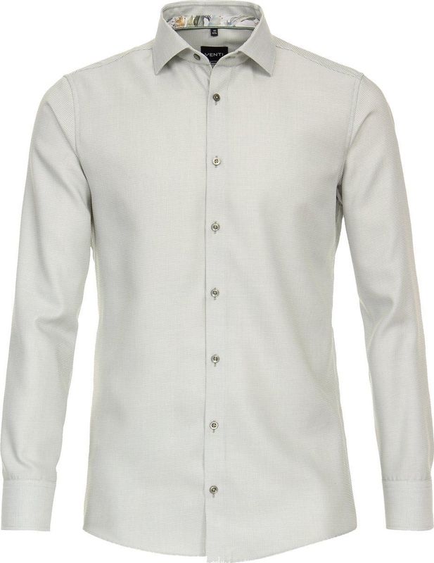 VENTI modern fit overhemd, twill, groen