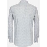 VENTI body fit overhemd, popeline, blauw dessin