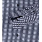 VENTI - Overhemd - Blauw Dessin - Popeline - Modern Fit