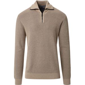 Casa Moda Halfzip Trui Ecru - Heren - Schipperstrui