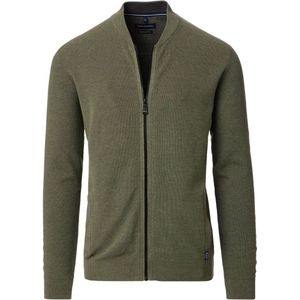 Casa Moda Zip Vest Groen - Heren
