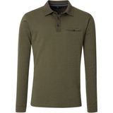 Casa Moda Poloshirt lange mouw turquoise, Motief