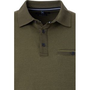 Casa Moda Poloshirt lange mouw turquoise, Motief